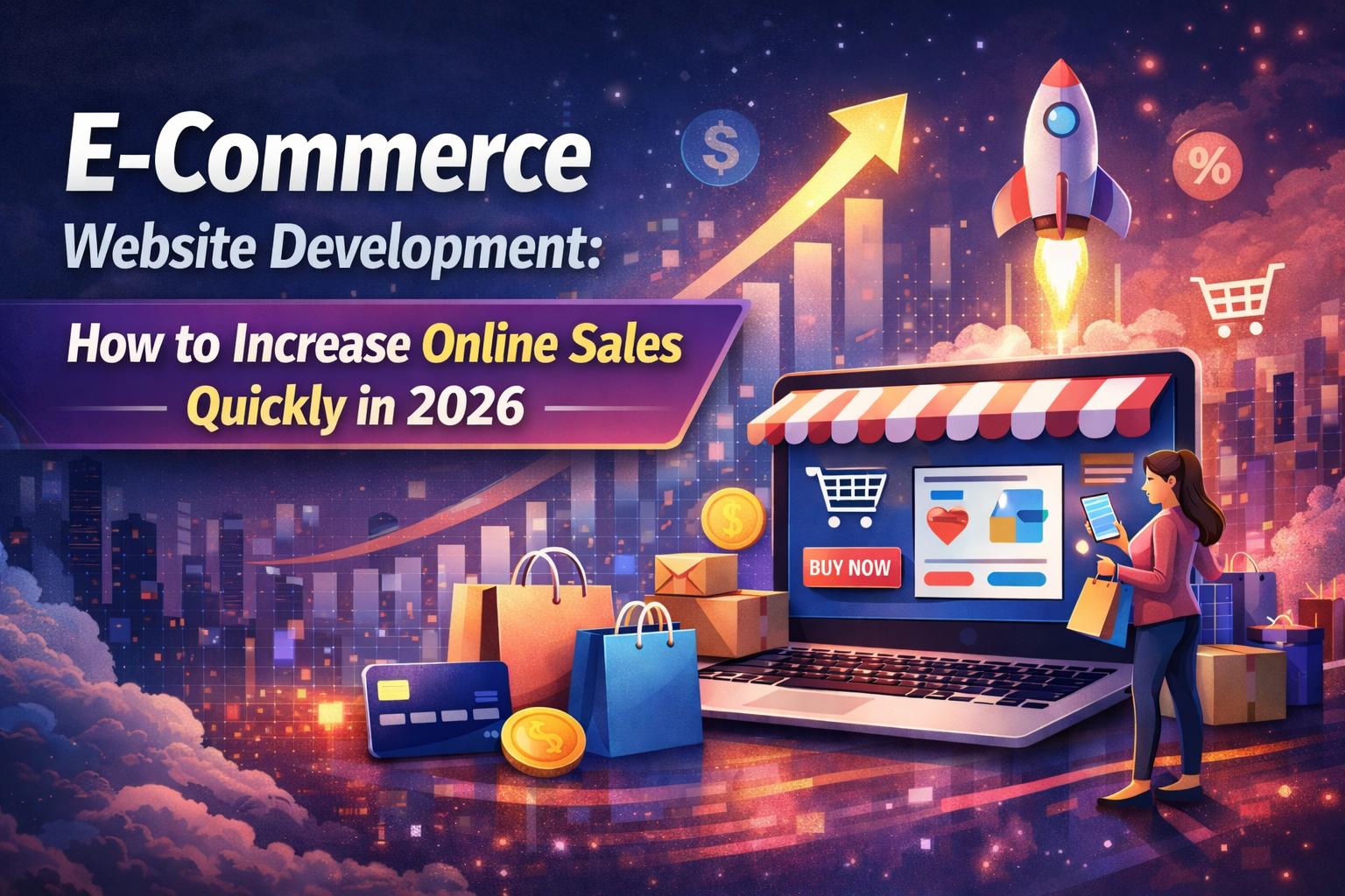 E-Commerce Website Development: How to Increase Online Sales Quickly in 2026