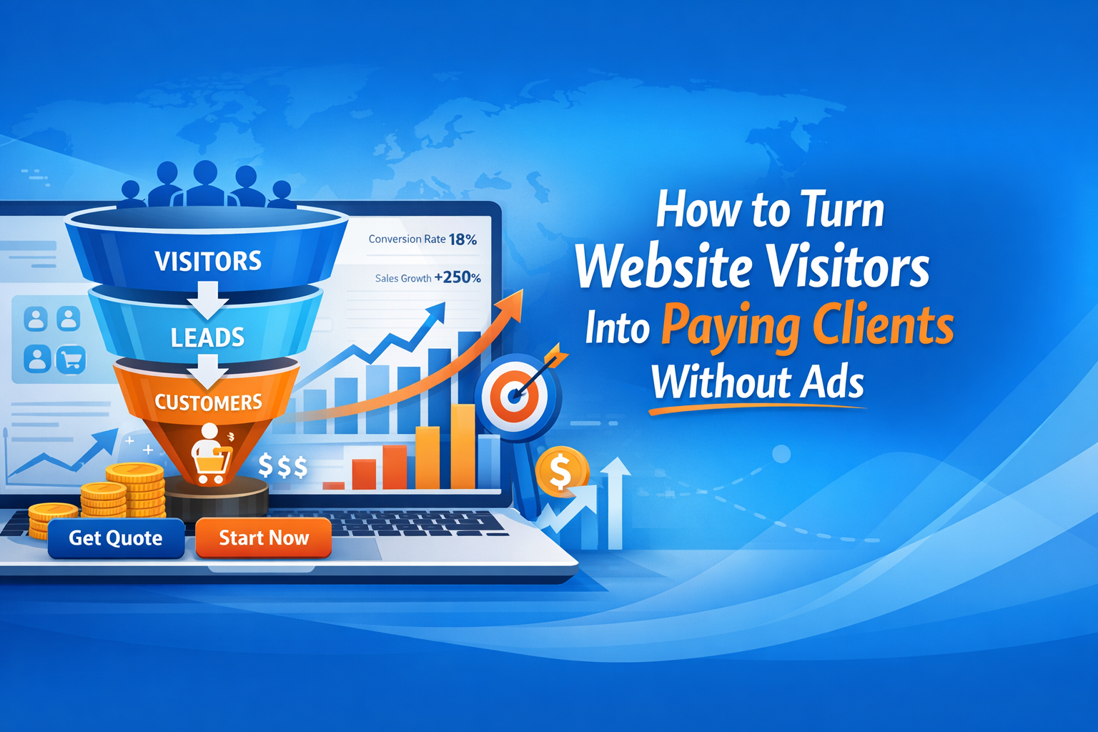 How to Turn Website Visitors Into Paying Clients Without Ads
