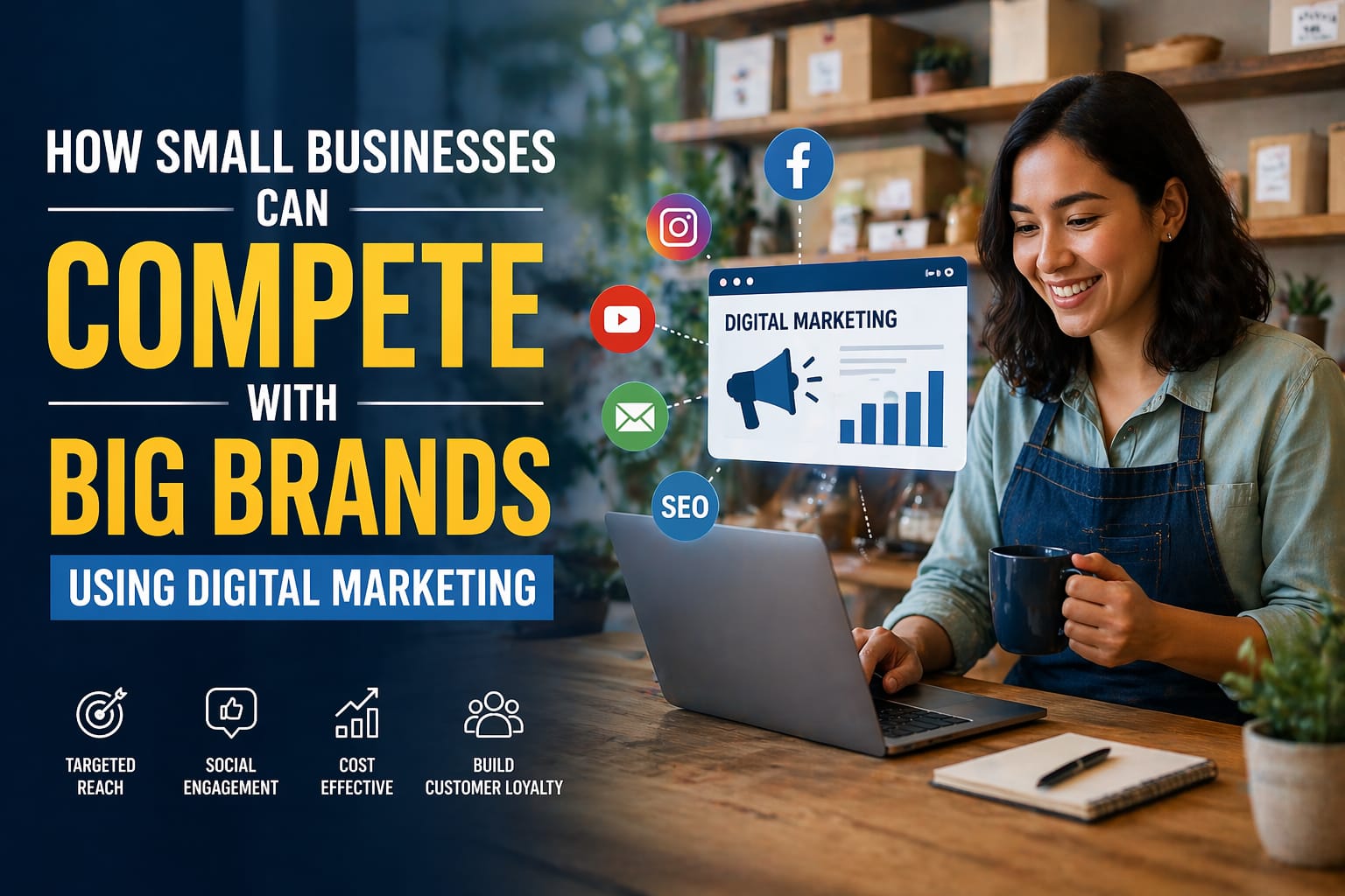 How Small Businesses Can Compete with Big Brands Using Digital Marketing