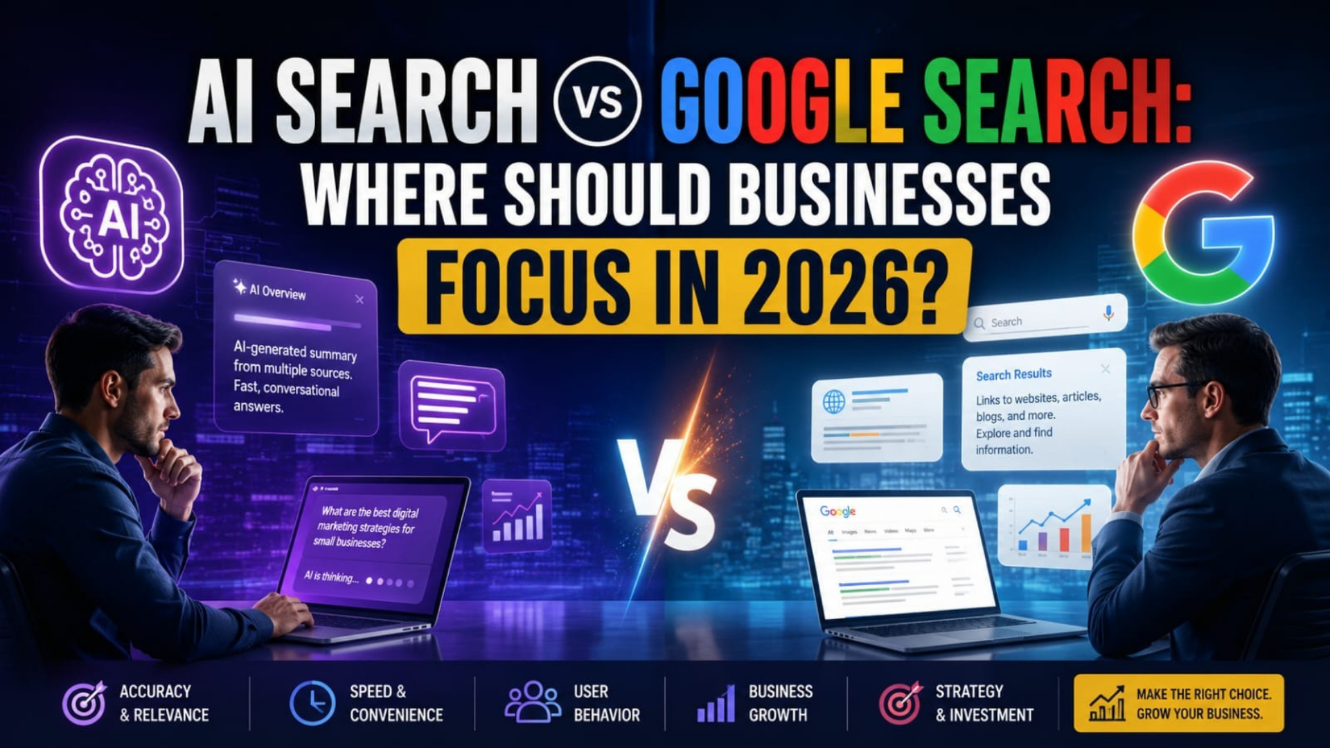 AI Search vs Google Search: Where Should Businesses Focus in 2026?